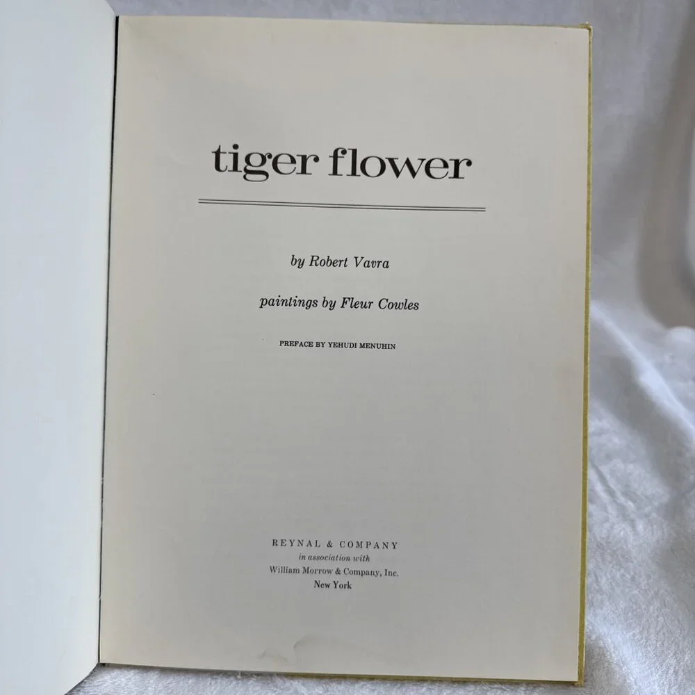Tiger Flower 1968 Early Edition ByRobert Vavra & Fleur‎ Cowles